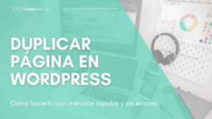 duplicar pagina en wordpress
